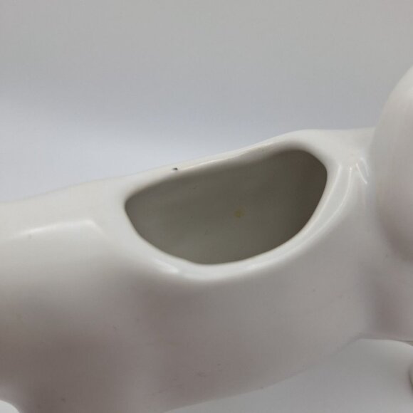 Creamer Cow White Basic Classic Ceramic Milk Coffee Pour Tail Handle Iconic Farm - Picture 6 of 8
